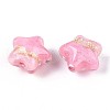 Transparent Resin Enamel Beads RESI-N043-02F-2