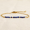 Natural Lapis Lazuli Beads Link Bracelets AL8612-6-1