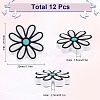 SUNNYCLUE 12Pcs Silicone Focal Beads SIL-SC0001-91-2