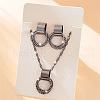 Ring Alloy Pendant Necklaces & Stud Earrings Sets FS-WG7C915-05-1