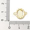 Rack Plating Brass Micro Pave Clear Cubic Zirconia Religion Virgin Mary Connector Charms KK-L224-094G-03-3