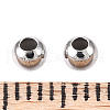Rhodium Plated 925 Sterling Silver Beads STER-T007-12P-01-3
