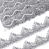 Polyester Flower Paillette Lace Ribbon OCOR-WH0078-109A-1