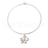 Brass Charm Necklace BJEW-Q350-07A-P-1