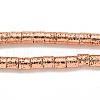 Electroplated Natural Lava Rock Beads Strands G-I360-J01-03-3