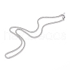Non-Tarnish 304 Stainless Steel Diamond Cut Cuban Link Chain Necklaces NJEW-JN03368-03-1