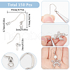 SUNNYCLUE 150Pcs 304 Stainless Steel French Earring Hooks STAS-SC0008-28-2