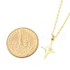 Star Alloy Pendant Necklaces NJEW-JN05214-02-4