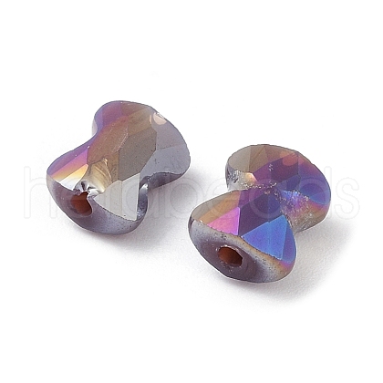 Electroplate Glass Beads GLAA-D016-16C-1