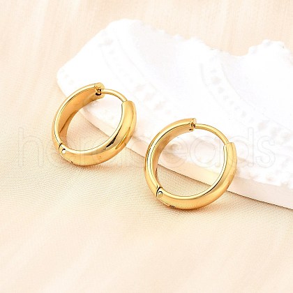 304 Stainless Steel Hoop Earrings EJEW-Z123-01B-G-1
