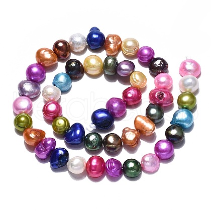 Natural Cultured Freshwater Pearl Beads Strands PEAR-N014-07E-1