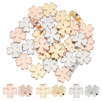 BENECREAT 30Pcs 3 Colors Brass Beads KK-BC0012-16-1