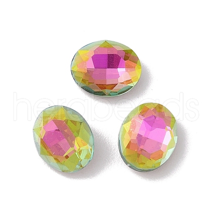 Glass Rhinestone Cabochons RGLA-L029-02A-VRLA-1