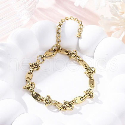 304 Stainless Steel Coffee Bean Chains for Men Women BJEW-G725-01G-1