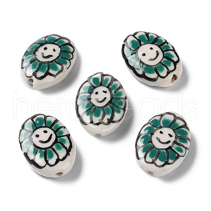 Handmade Porcelain Beads PORC-G011-04G-1