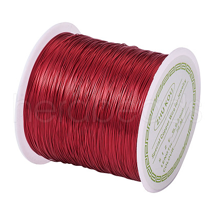 Round Copper Beading Wire for Jewelry Making YS-TAC0004-0.3mm-16-1