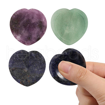 Globleland 3Pcs 3 Styles Natural Gemstone Massager MRMJ-GL0001-12-1