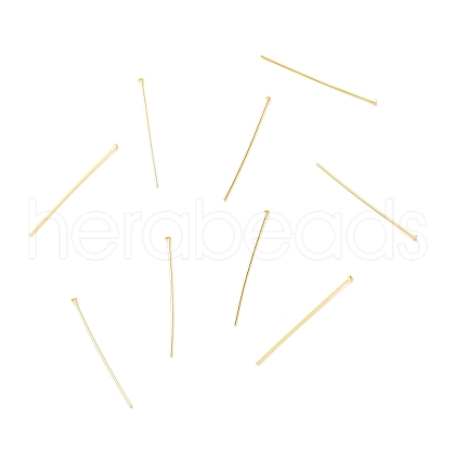Brass Flat Head Pins X-KK-F824-114A-G-1