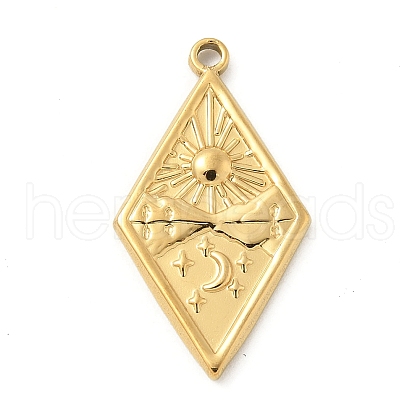 304 Stainless Steel Pendants STAS-I322-10G-1