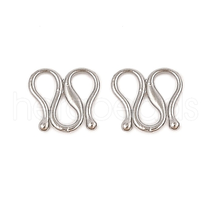Non-Tarnish 304 Stainless Steel S-Hook Clasps STAS-L082-005P-01-1