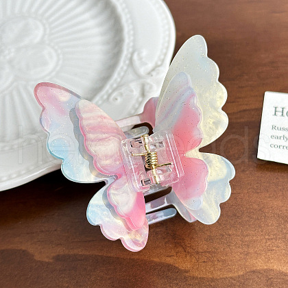 Butterfly Acrylic Claw Hair Clips PW-WG1D67F-02-1