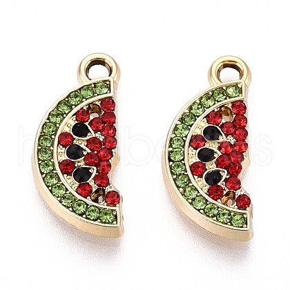 Alloy Rhinestone Pendants PALLOY-T090-59KCG-1
