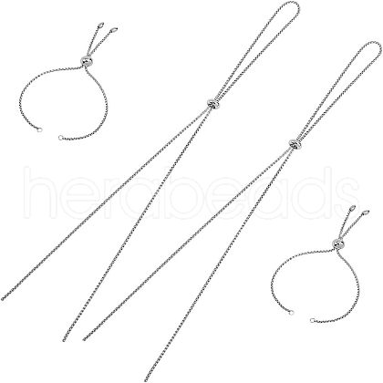 Unicraftale 304 Stainless Steel Box Chain Necklace Making MAK-UN0001-05P-1