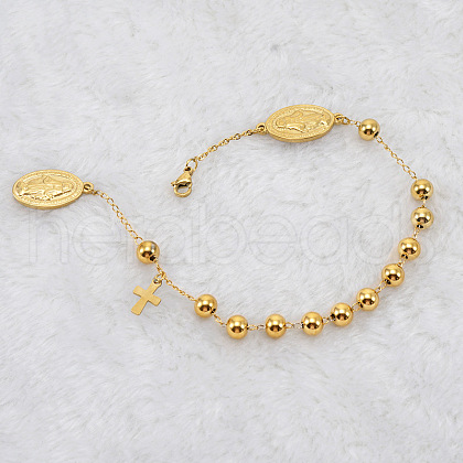 304 Stainless Steel Charm Bracelets FS-WG3B4AD-02-1