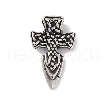 304 Stainless Steel Manual Polishing Pendants STAS-G267-23AS-1