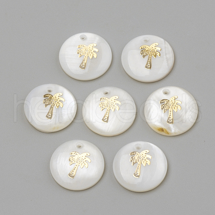 Freshwater Shell Pendants X-SHEL-Q010-008G-1