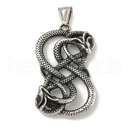 Retro 316 Surgical Stainless Steel Pendants STAS-Z073-97AS-1