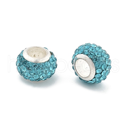 Rondelle Polymer Clay European Beads FIND-U001-01F-1