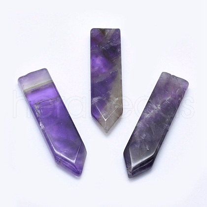 Natural Amethyst Cabochons G-P384-E16-1