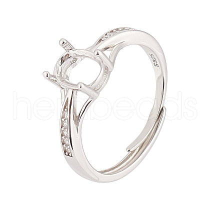 GOMAKERER 1Pc 925 Sterling Silver Finger Ring Components FIND-GO0002-65-1