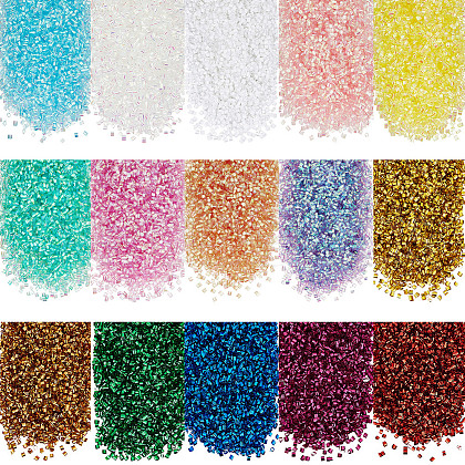 Olycraft 150G 15 Colors Detachable Plastic Beads DIY-OC0012-61-1