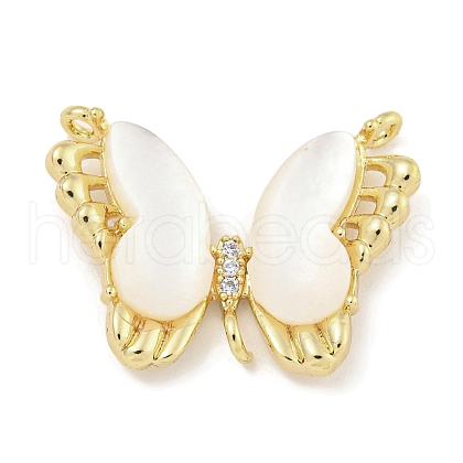Brass Micro Pave Clear Cubic Zirconia Pendants KK-Q820-37G-1