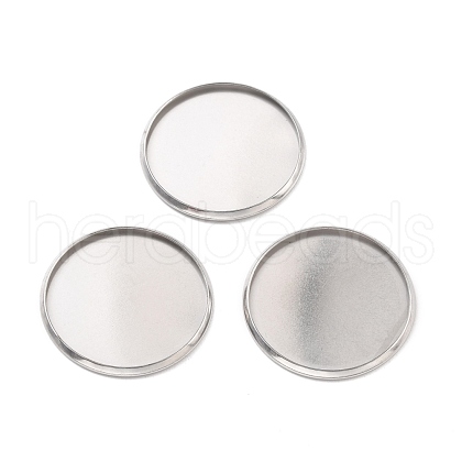 316 Surgical Stainless Steel Cabochon Tray Settings STAS-I187-06B-P-1