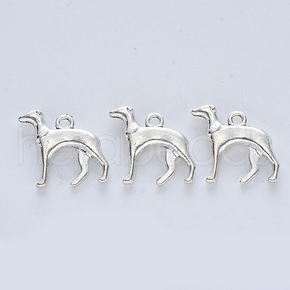 Tibetan Style Alloy Pendants X-TIBE-R316-013AS-RS-1