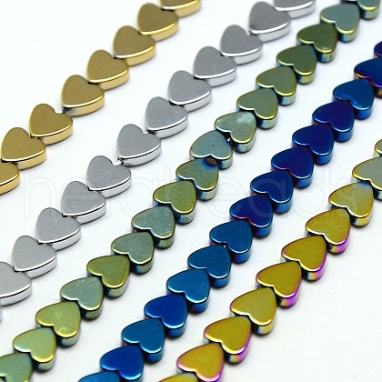 Electroplate Non-magnetic Synthetic Hematite Beads Strands G-I092-4mm-M-1