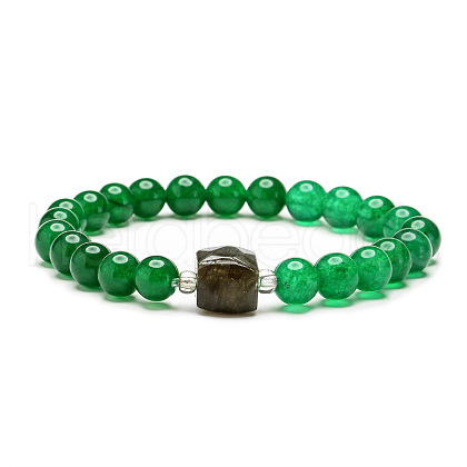 Natural & Dyed Jade Round Beaded Bracelets ST0138863-1