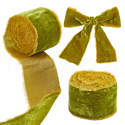 Flat Velvet Ribbons OCOR-WH0078-91B-09-1