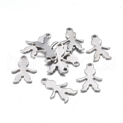 Non-Tarnish 201 Stainless Steel Pendants STAS-F255-004P-1