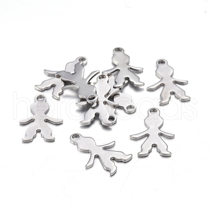 201 Stainless Steel Pendants STAS-F255-004P-1