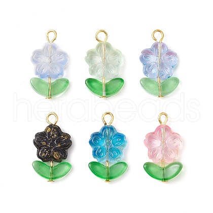 Glass Pendants PALLOY-JF03303-1