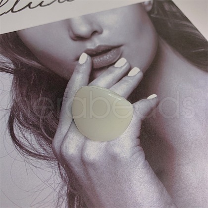 Oval Resin Finger Rings for Women FS-WG3C3F3-01-1