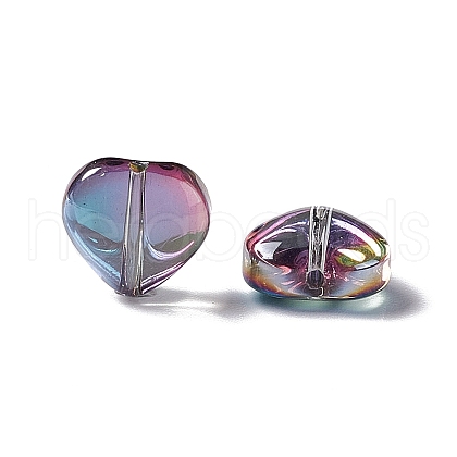 Electroplate Glass Bead EGLA-H102-08R-1