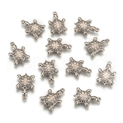 Tarnish Resistant 201 Stainless Steel Tortoise Pendants STAS-Q192-69-1