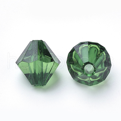 Transparent Acrylic Beads TACR-S146-6mm-07-1