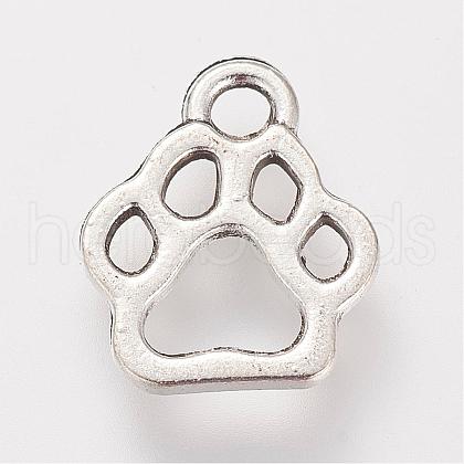 Tibetan Style Alloy Charms TIBE-S306-10AS-RS-1