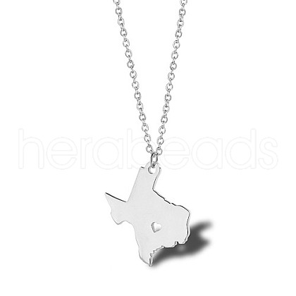 Non-Tarnish Stainless Steel Pendant Necklaces VR7236-1